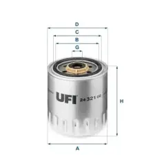UFI Üzemanyagszűrő 24.321.00 autóalkatrész