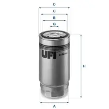 UFI Üzemanyagszűrő 24.344.00 autóalkatrész