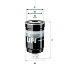 UFI Üzemanyagszűrő 24.439.00 autóalkatrész