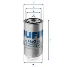 UFI Üzemanyagszűrő 24.H2O.01 autóalkatrész