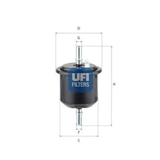 UFI Üzemanyagszűrő 31.825.00 autóalkatrész