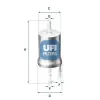 UFI Üzemanyagszűrő 31.845.00