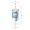 UFI Üzemanyagszűrő 31.941.00