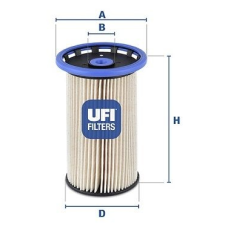UFI Üzemanyagszűrő UFI 26.026.00 üzemanyagszűrő