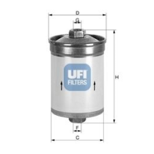 UFI Üzemanyagszűrő UFI 31.502.00 üzemanyagszűrő