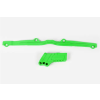 UFO Láncvezető / Lengőkarcsúszka készlet Kawasaki KX 125 / 250 2003-2008 zöld UFO Erőátviteli alkatrészek Tuning szettek