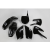 UFO Műanyag szett fekete Kawasaki KX86 UFO
