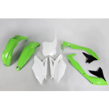 UFO OEM Színű Műanyag Készlet (2016) Zöld/Fekete/Fehér Kawasaki KX450F UFO egyéb motorkerékpár alkatrész