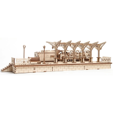 Ugears 3D fa mechanikus puzzle vasúti peron puzzle, kirakós