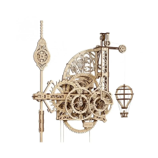 UGEARS 3D puzzle, Aero Clock, Ugears, fa, 320 darab puzzle, kirakós