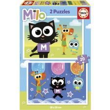 Ugráló Puzzle Milo 2x20 darab puzzle, kirakós