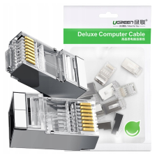 Ugreen 10X Dugó Terminál Rj45 8P8C Utp Kat. 6 / 5 / 5E Ezüst kábel és adapter