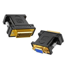 uGreen 20122 DVI-I 24+5 -&gt; VGA adapter fekete (20122) kábel és adapter