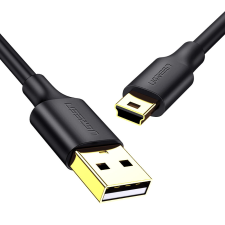 uGreen 5 tűs aranyozott USB kábel - mini USB 0.25m fekete (US132) mobiltelefon kellék