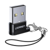 uGreen adapter (USB - Type-C aljzat, OTG, adatátvitel és töltés) FEKETE