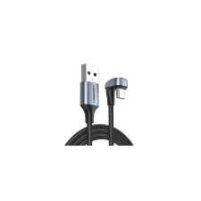 uGreen Angle cable USB2.0 Male to USB-C UGREEN 3A, 2m (black) kábel és adapter