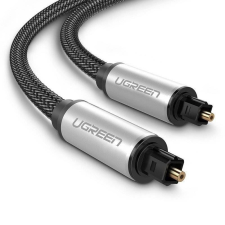uGreen AV108 Toslink audio optikai fonott alumínium kábel 1m szürke (10539) kábel és adapter