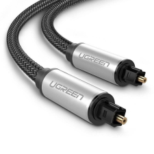 uGreen AV108 Toslink audio optikai kábel, fonott alumínium, 1.5m, szürke (10542) (UG10542) kábel és adapter
