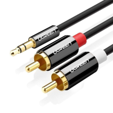 uGreen AV116 Jack - 2x RCA Cinch kábel 3m fekete (10590B) kábel és adapter