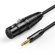 uGreen AV182 XLR anya - jack 3.5mm kábel 2m fekete (20244) kábel és adapter