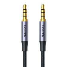 uGreen AV183 3.5 mm jack összekötő kábel 1m fekete-szürke (10648) (6957303816484) kábel és adapter