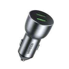 uGreen CD213 autós töltő, 2xUSB, QC 3.0, 36W, szürke (10144) (UG10144) mobiltelefon kellék