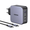 uGreen CD289 2x USB-C, 1x USB-A GaN hálózati töltő 140W + USB-C kábel (6957303895496) (CD289) - Töltők
