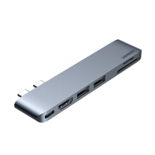 uGreen CM380 USB-C hub adapter MacBook Air / Pro készülékhez szürke (80856) (UG80856) laptop kellék