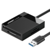 uGreen CR125 4 az 1-ben USB 3.0 kártyaolvasó 0.5m, fekete (30333B) (30333B)