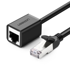 uGreen Ethernet hosszabbító kábel fém csatlakozóval Cat 6 0,5m fekete (11278) (UG11278) kábel és adapter