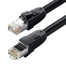 uGreen Ethernet RJ45, Cat.8, S/FTP hálózati kábel, 5m (fekete) kábel és adapter