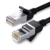 uGreen hálózati kábel fém csatlakozókkal, Ethernet RJ45, Cat.6, UTP, 0,5 m (fekete)