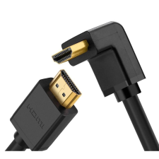 uGreen HD103 HDMI- HDMI kábel, 90 fok, 4K, 1m, fekete (10172) kábel és adapter