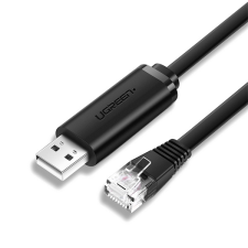 uGreen Kábel USB-A - RJ45, M/M, 3m, fekete (60813) kábel és adapter