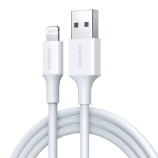 uGreen Lightning USB kábel 2.4A, US155, 1.5m (fehér) kábel és adapter