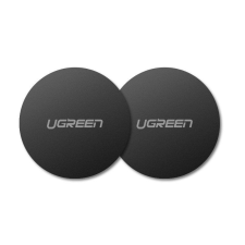 Ugreen LP123 30836 Kör alakú fémlemezek mágneses telefontartókhoz - fekete (2 db) ajándéktárgy