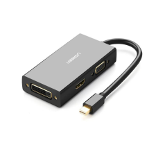 uGreen mini DisplayPort - HDMI + VGA + DVI fekete (20418) kábel és adapter