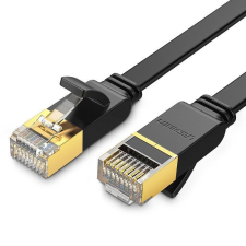 uGreen NW106 Ethernet RJ45 lapos hálózati kábel, Cat.7, STP, 5m, fekete (11263) kábel és adapter