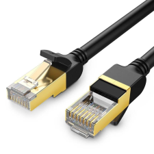 uGreen NW107 Ethernet RJ45 hálózati kábel, Cat.7, STP, 1m, fekete (11268) kábel és adapter