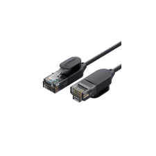 uGreen NW122 Ethernet RJ45, Cat.6A, UTP, 0,5m-es hálózati kábel (fekete) kábel és adapter