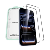 uGreen SP1147 képernyővédő üveg 2db (2.5D, 0.33mm, 9H + segédkeret) FEKETE Apple iPhone 17 Pro Max
