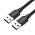 uGreen US102 USB 2.0 AA kábel 0,25 m (fekete)