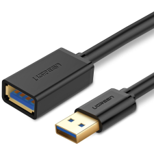 uGreen US129 USB-A apa - USB-A anya 3.0 Hosszabbító kábel - Fekete (2m) kábel és adapter