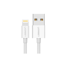 uGreen US155 USB-A apa 2.0 - Lightning apa Adat és töltőkábel - Fehér (2m) kábel és adapter