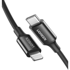 uGreen US171 USB-C - Lightning kábel, 36W, 1m, fekete (60751) kábel és adapter