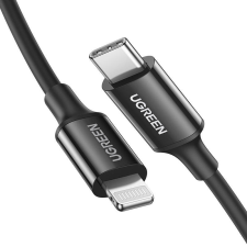 uGreen US171 USB-C Lightning kábel, 36W, 2m (fekete) kábel és adapter