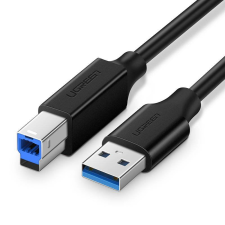 uGreen US210 USB 3.0 AB kábel nyomtatóhoz 1m fekete (30753) (UG30753) kábel és adapter