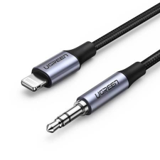 uGreen US315 Lightning - AUX 3.5mm jack kábel 1m fekete (70509) (ugreen70509) - Adatkábel mobiltelefon kellék