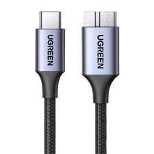 uGreen US565 USB-C apa - Micro USB Super Speed apa 3.0 Adat és töltőkábel - Fekete (2m) kábel és adapter