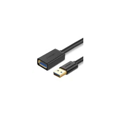 uGreen USB 3.0 hosszabbító kábel, 2 m (fekete) kábel és adapter
